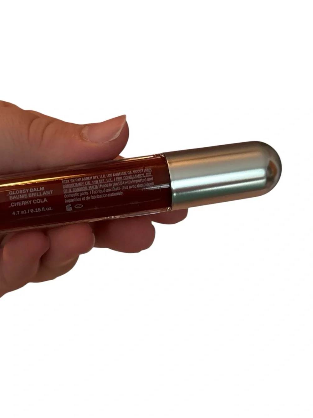 R.E.M. Beauty Essential Drip Glossy Balm Shade Cherry Cola New Ariana Grande